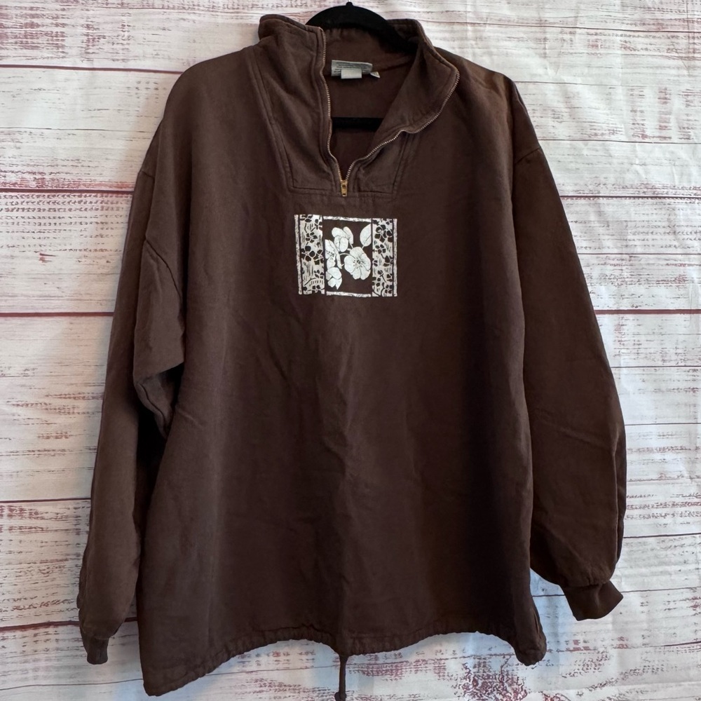 VTG by Taylor 100% American Original Beach 1/4 Zip Pullover Jacket